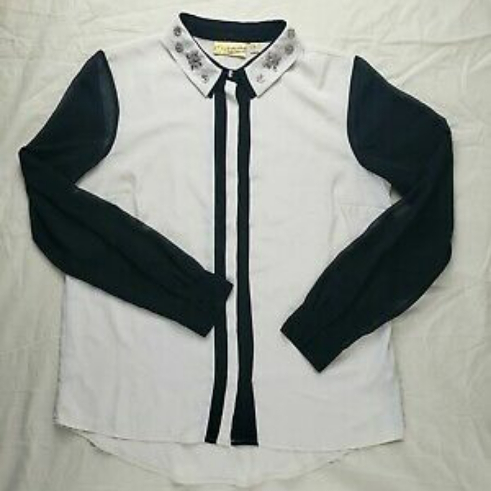 Juniors Princess Vera Wang Embellished Shirt Large